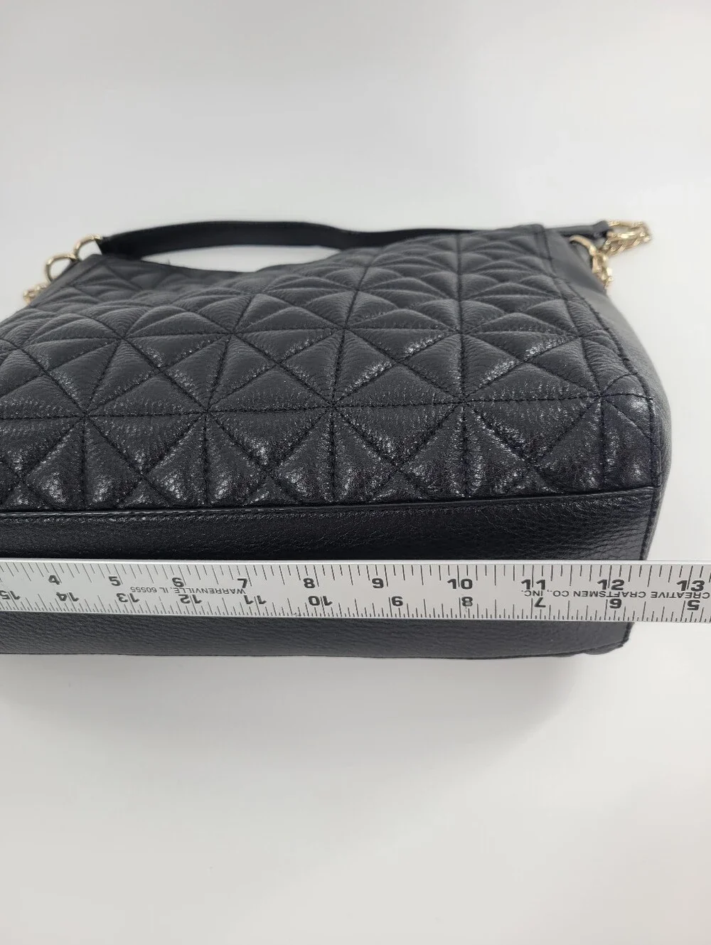 Kate Spade Aurelia Whitaker Place Quilted Black Leather Hobo Bag